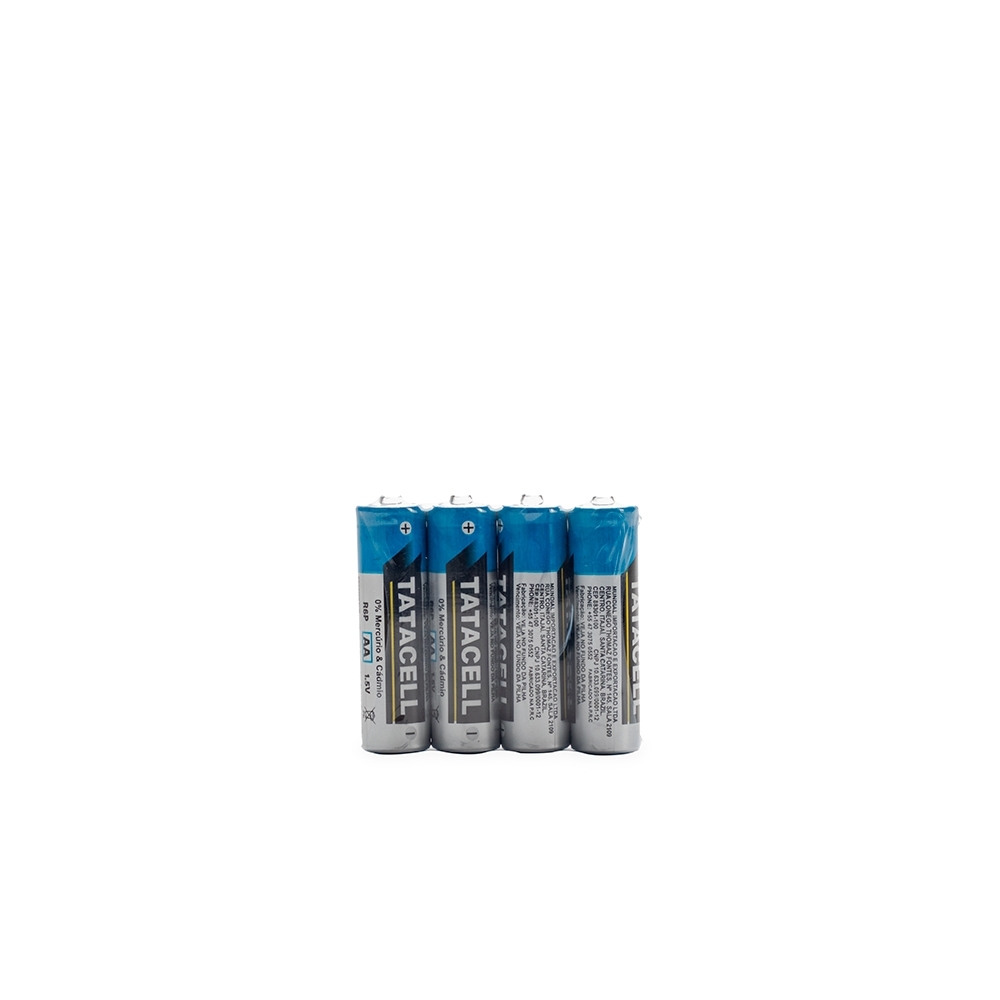 Kit Pilha AA Metal 4 Peças 1,5V 5x5,4cm