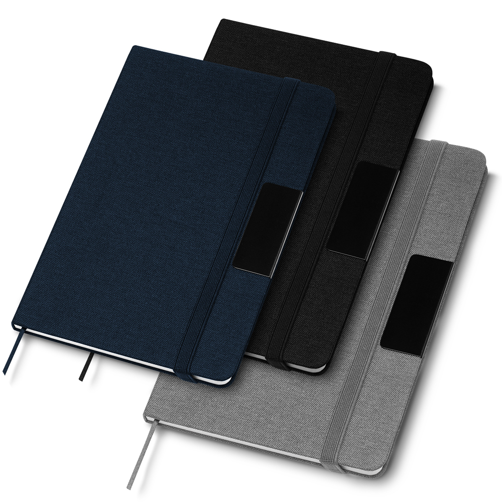 Caderno rPET Capa Dura 80 Folhas Pautadas 21x14cm