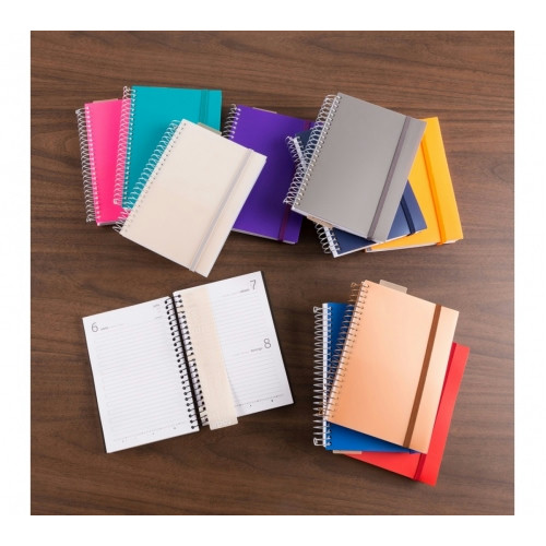 Agenda Diária Plástica com Espiral 20cm