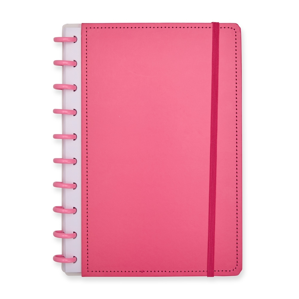 Caderno de Disco Capa Dura em Papelão 80 Folhas 26x19cm