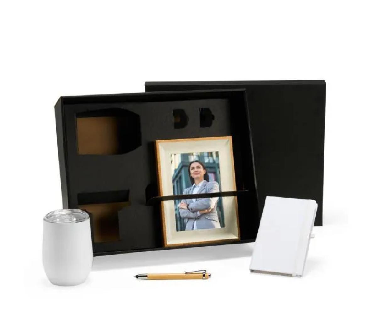 Kit Escritório 4 Peças Bambu