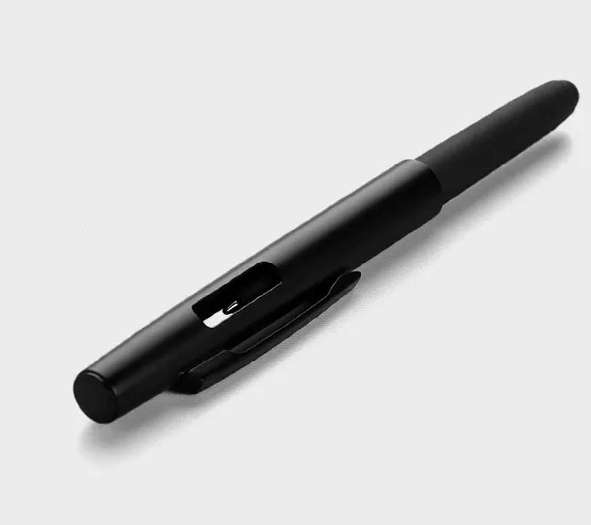 Caneta Esferográfica ABS Fosca com Ponta Touch Silicone
