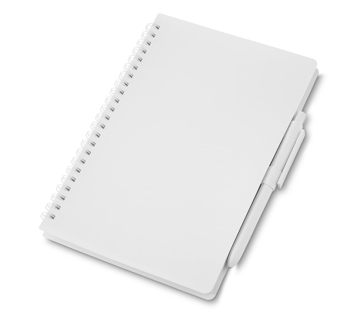 Caderno PP 70 Fls Pautadas c/ Caneta Retrátil Antibacteriano