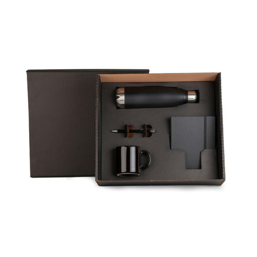 Kit Garrafa Inox Caderno 4 Pçs 39x34,2cm