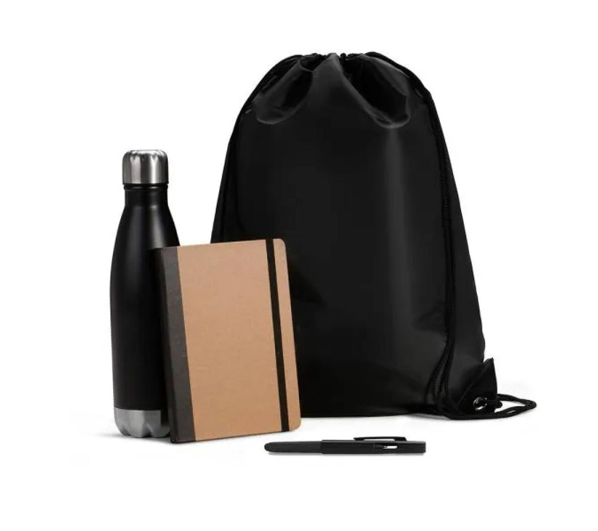 Kit Boas Vindas Multimaterial Preto 4 Peças Nylon