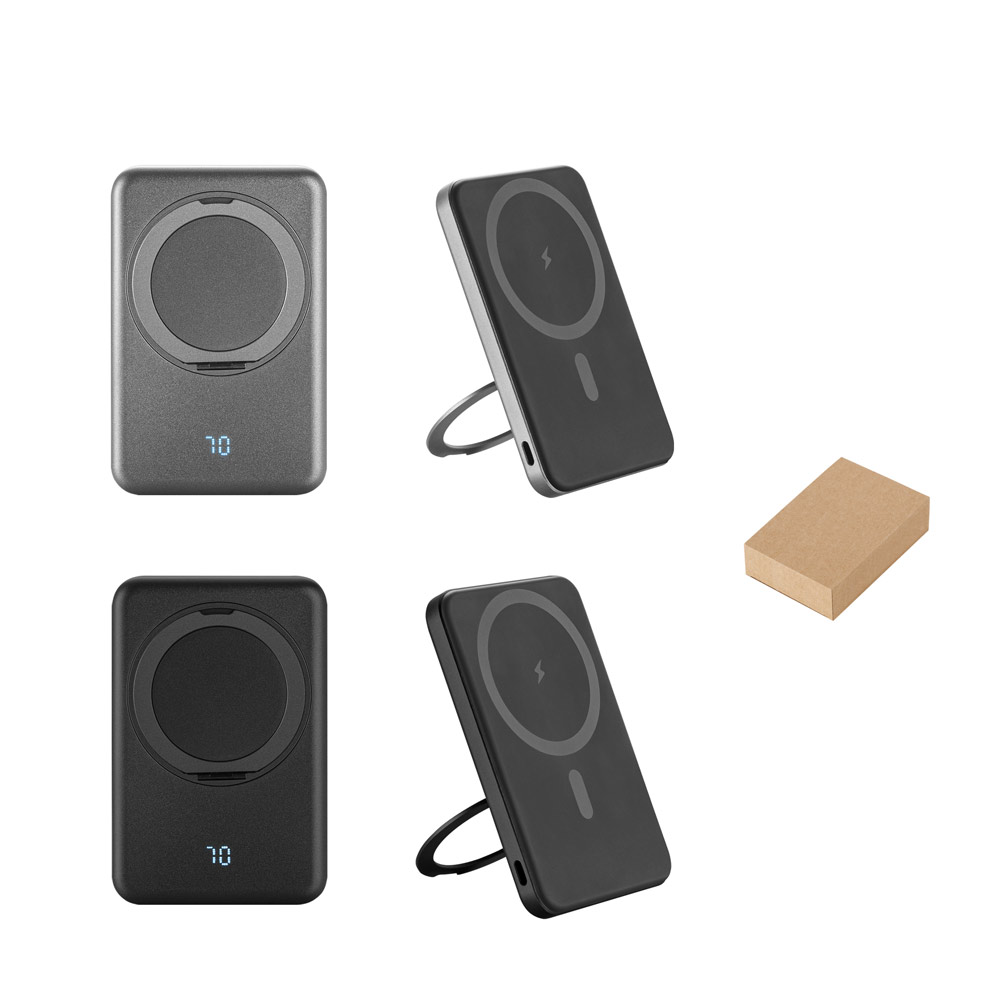Power Bank Magnético ABS 100% Reciclado Wireless 105x69mm