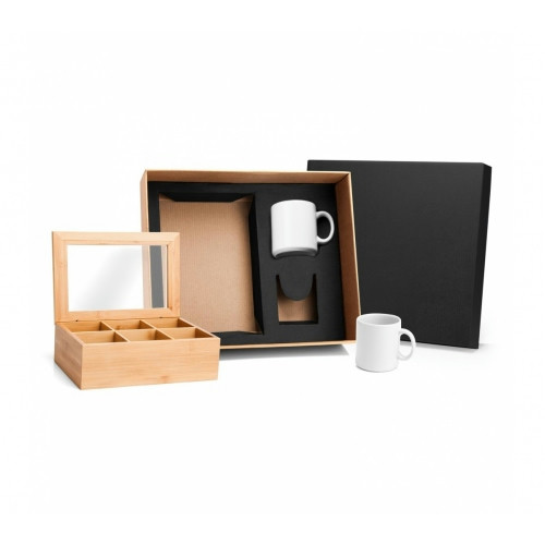 Kit para Chá em Bambu 3 Peças 25x17cm