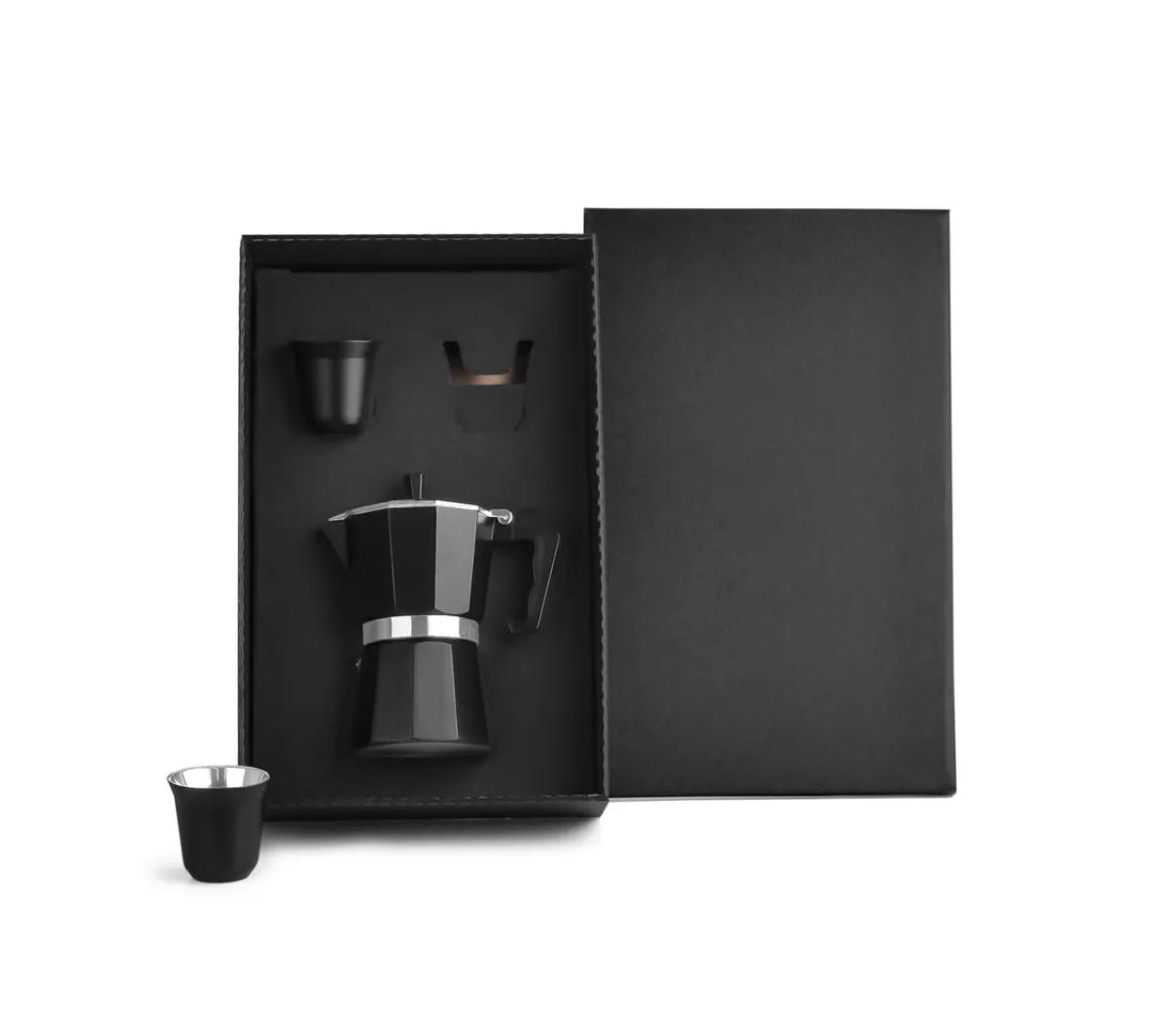 Kit Café Cafeteira Italiana Alumínio 3 Pçs