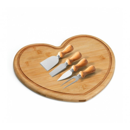 Kit Queijo Bambu 5 Peças 27x24cm
