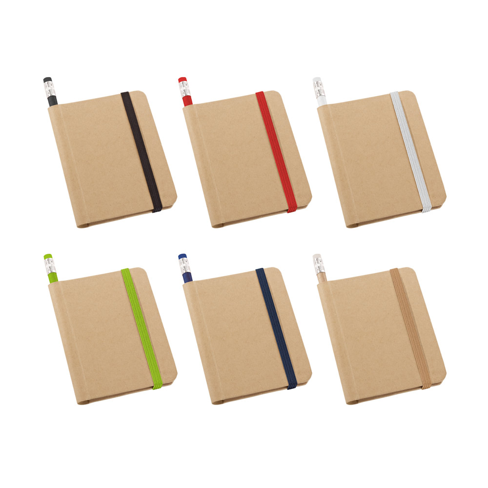 Caderno A7 de Papel Capa Rígida Liso 82x105mm