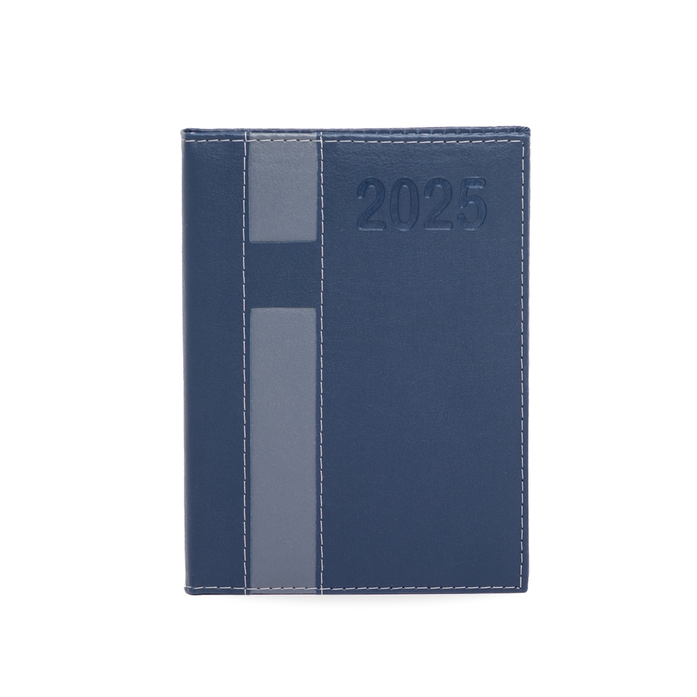 Agenda Diária 2025 Couro Sintético 20x14,7cm 170 Folhas