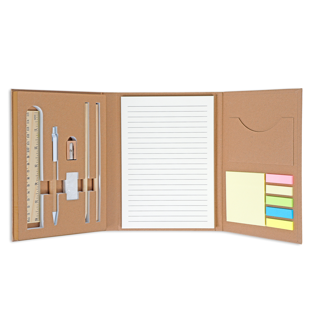 Kit Escritório Papel Kraft Bambu 47,5x20,5cm 40 Folhas