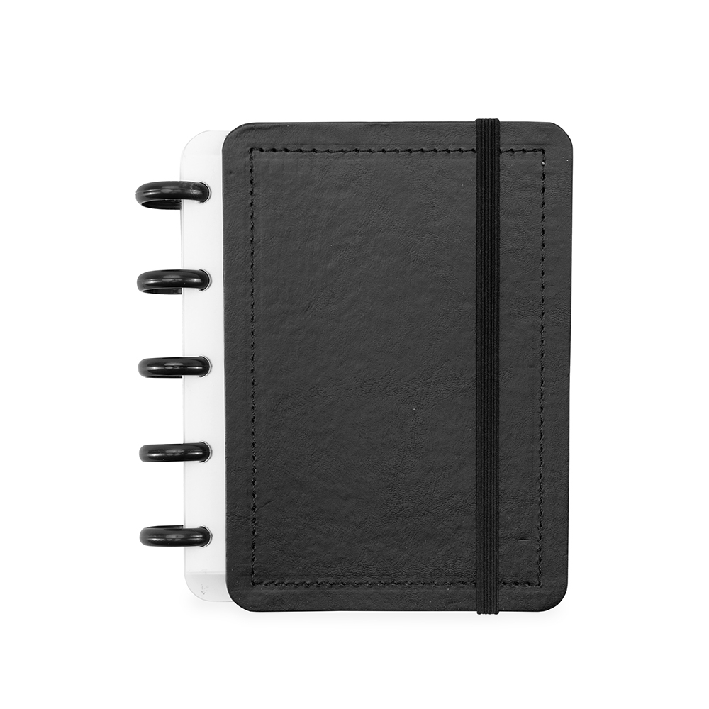 Caderno Percalux com Discos Reposicionáveis Capa Dura 14,3x12,5cm