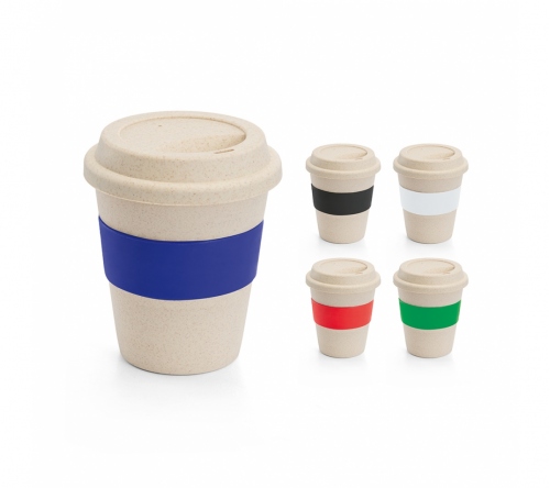 Copo Fibra de Bambu para Viagem 380ml