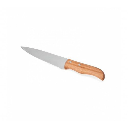 Kit Churrasco 3 Facas em Bambu e Aço Inox 355x145mm