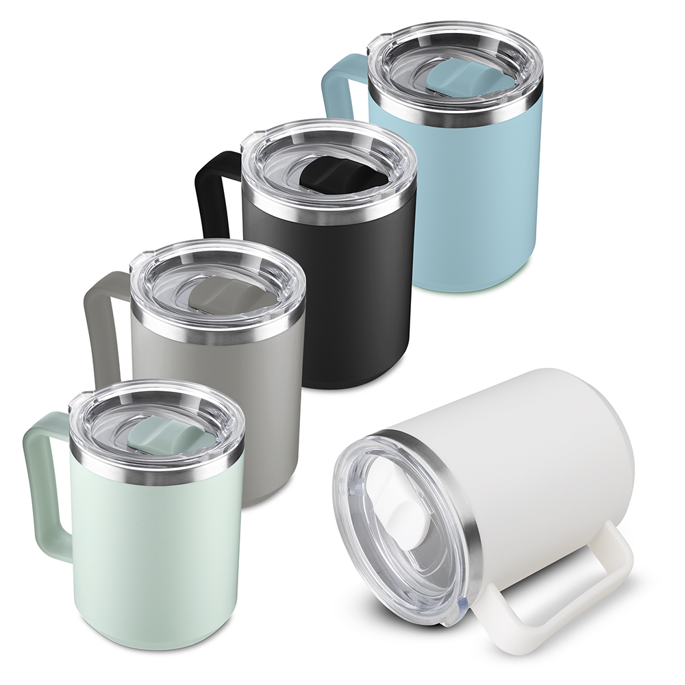 Caneca Plástico PP 450ml Inox