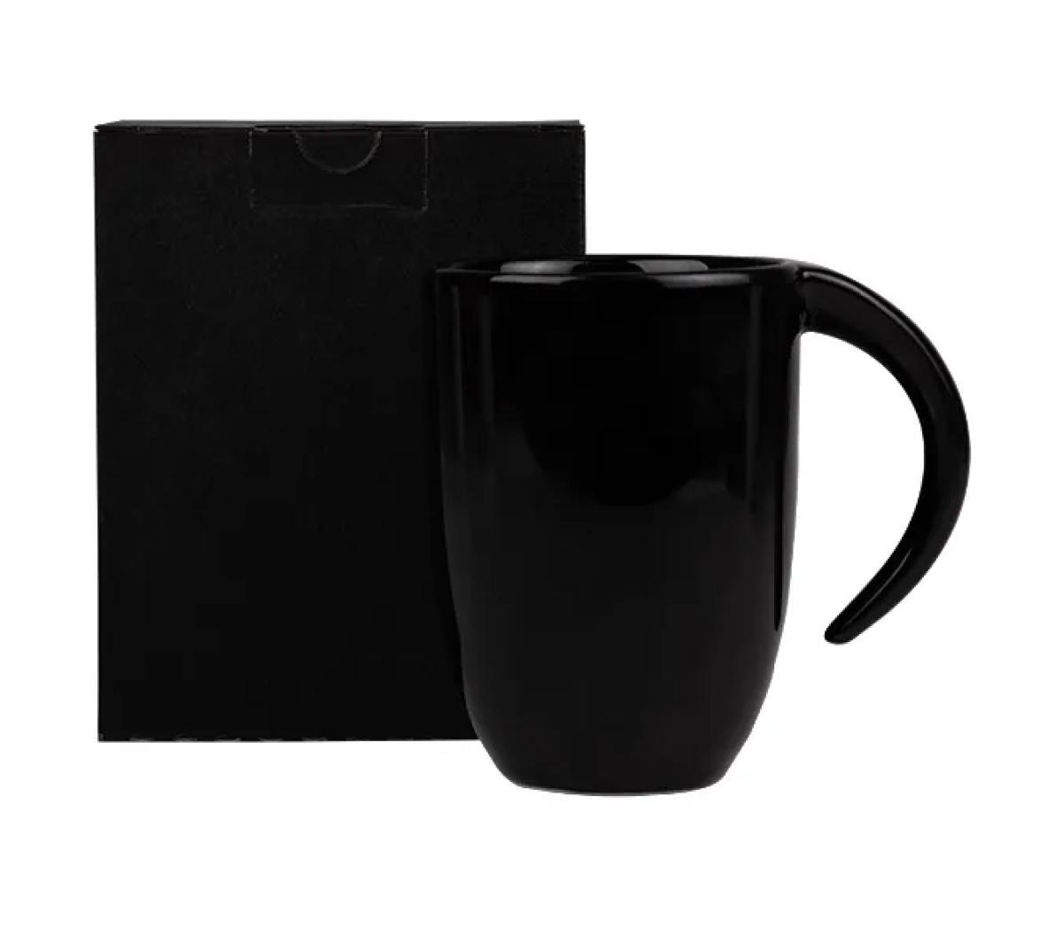 Caneca Cerâmica Preta 350ml