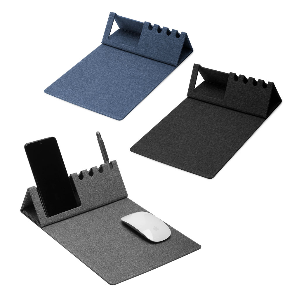 Mouse Pad RPET com Porta-Objetos 31,5x21,3cm