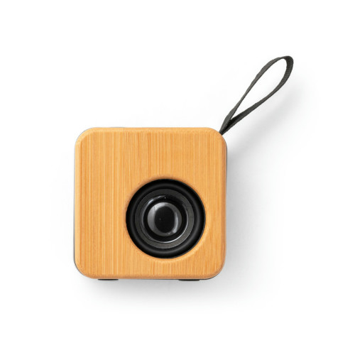 Caixa de Som Portátil Bluetooth em Bambu