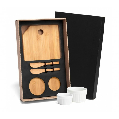 Kit para Petisco Bambu 5 Peças 35x22,5cm