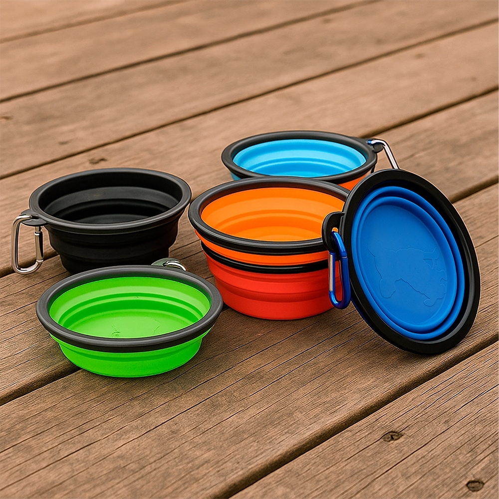 Tigela Retrátil para Pet Silicone 350ml