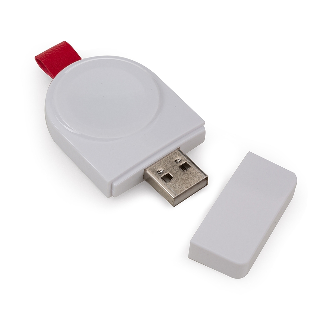 Carregador por Indução ABS para Smartwatch couro sintético