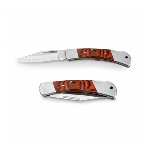 Canivete Aço Inox e Madeira 110x19mm