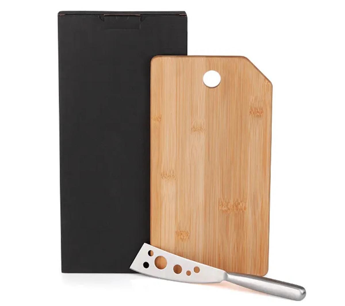 Conjunto para Frios em Bambu e Inox - 2 Pçs