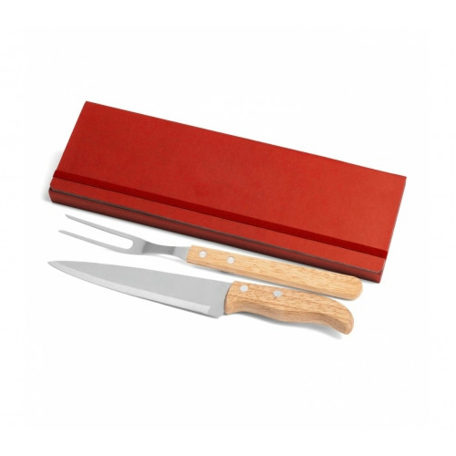 Kit Churrasco Aço Inox 3 Peças 33x10cm