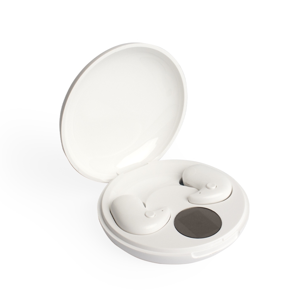 Fone de Ouvido Bluetooth em Plástico ABS com Estojo 6,3x6,3cm