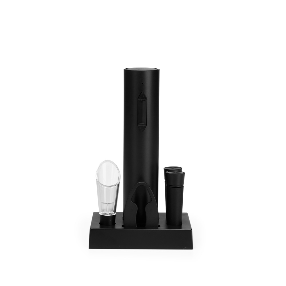 Kit Vinho Saca-rolhas Recarregável Plástico 6 Peças 21x4,5cm