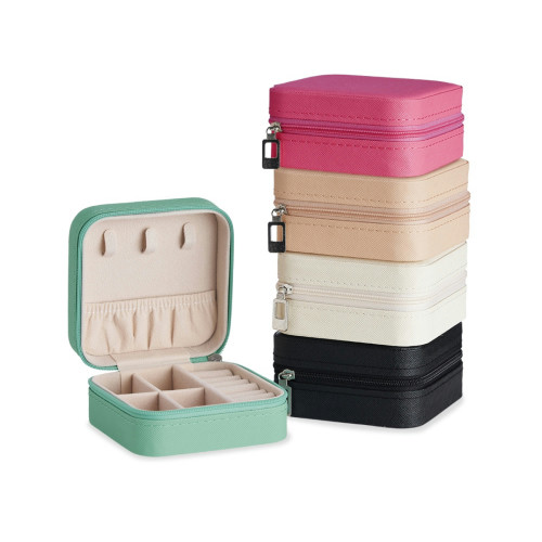 Necessaire Porta-Joias Couro Sintético 9,8x9,8cm