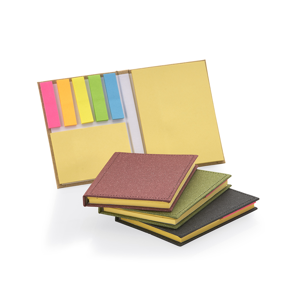 Bloco de Notas Adesivas Capa Dura 10,5x8cm 50 Folhas