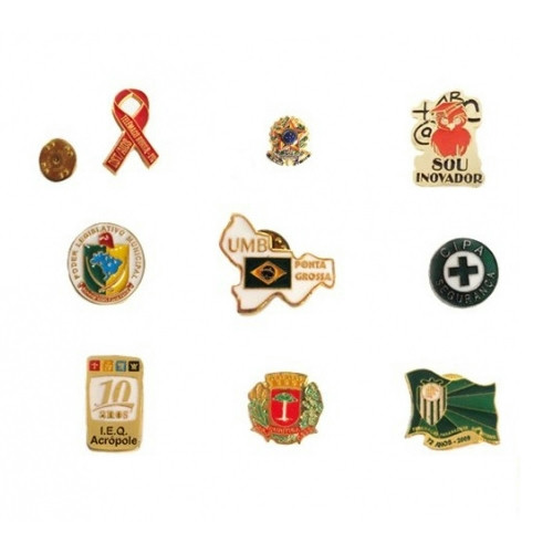 Pin de Lapela em Liga Metálica Esmaltada Formato Especial