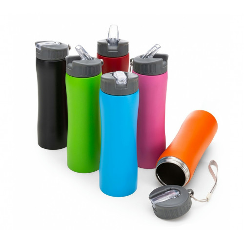 Garrafa Squeeze Metal 600ml Nylon