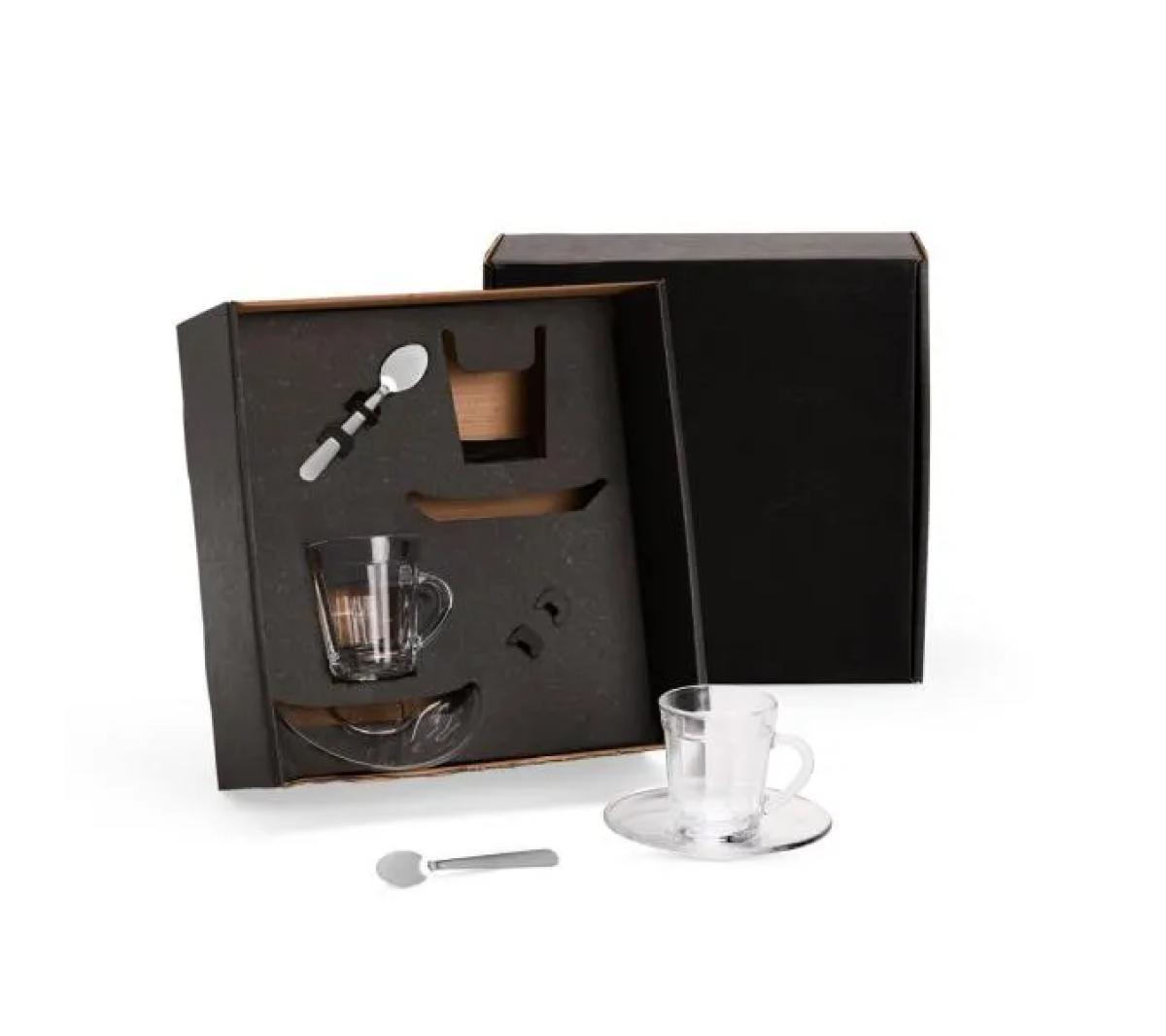 Kit Xícaras Café Vidro 6 Peças
