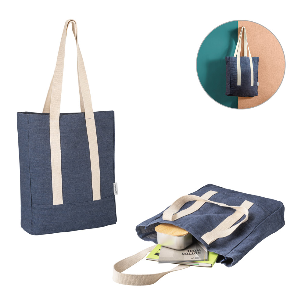 Sacola Casual em Denim Reciclado 340x390mm