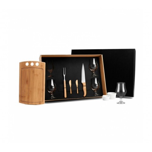 Kit Churrasco Bambu 11 Peças 37x22,5cm