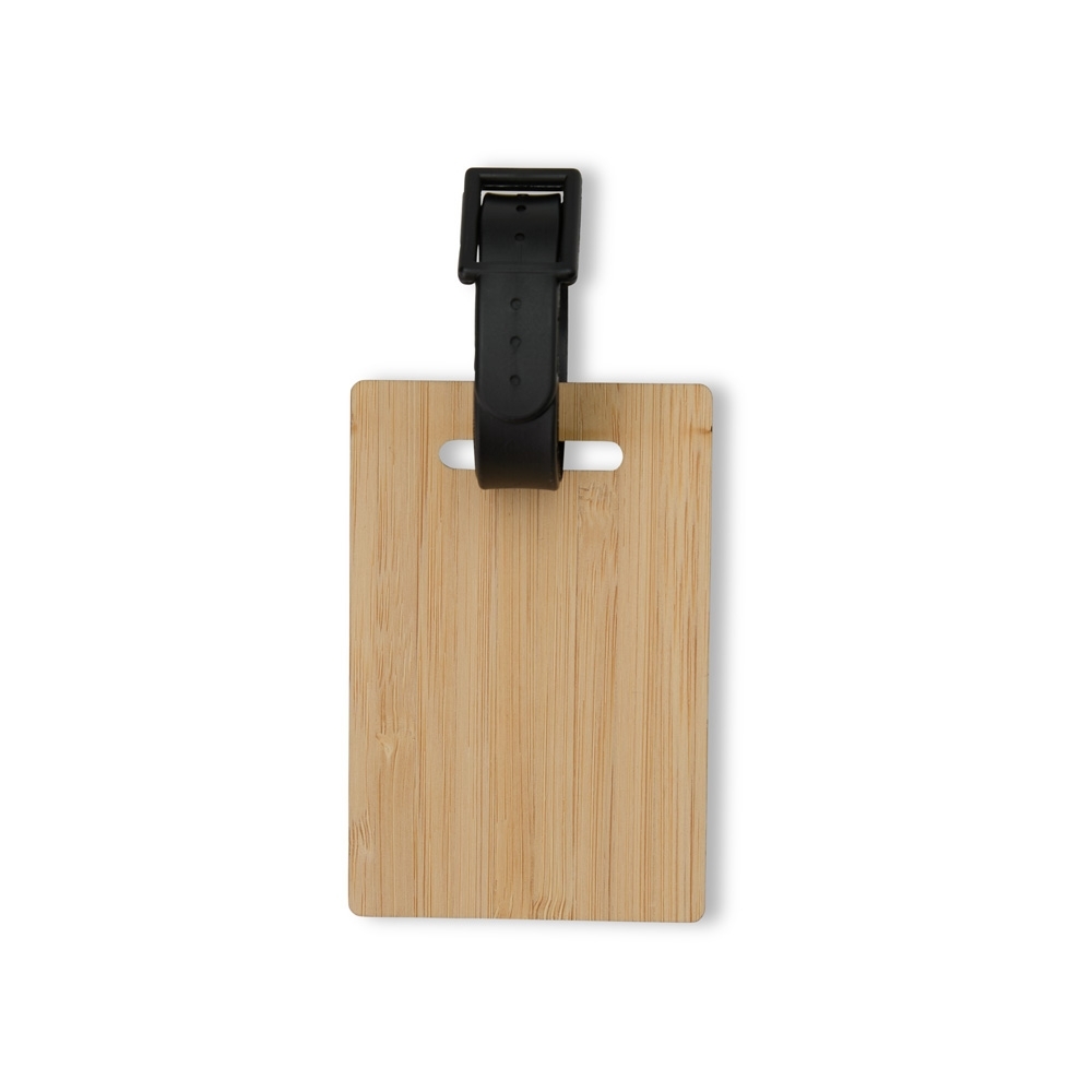 Tag Identificador de Bagagem em Bambu