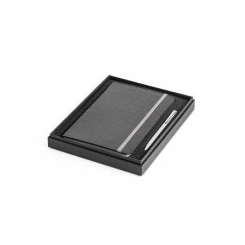 Conjunto Caderno A5 e Esferográfica Alumínio 10x138mm 80 Folhas