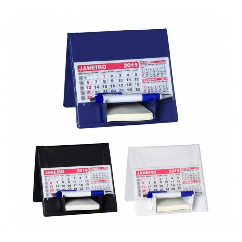 Calendário de Mesa em PVC com 100 Folhas 155x165mm