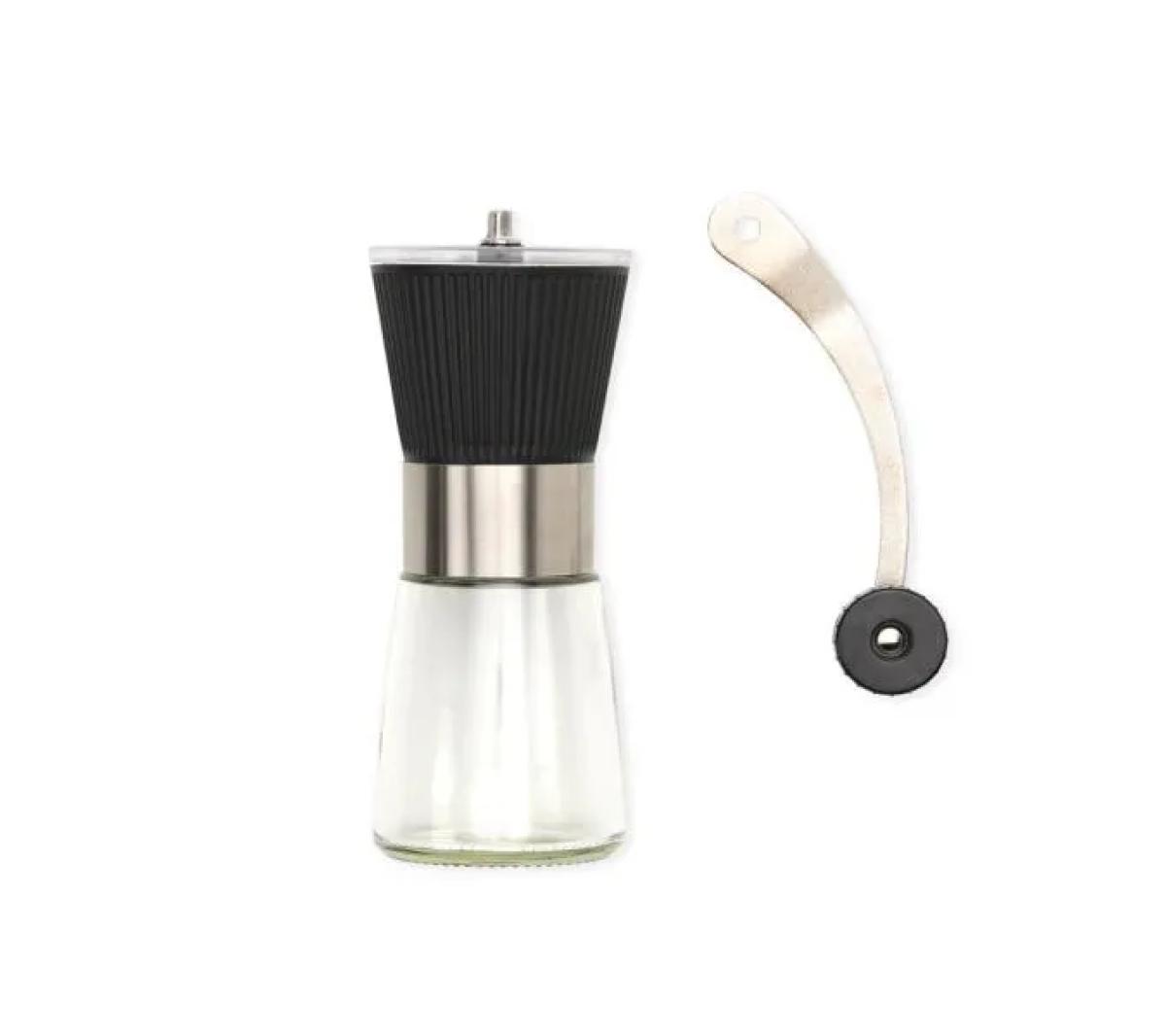 Moedor de Café Manual em Vidro e Aço Inox com Ajuste