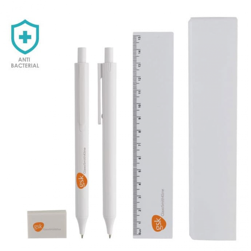 Kit Escritório Plástico Antibacteriano 1,3x16,4cm