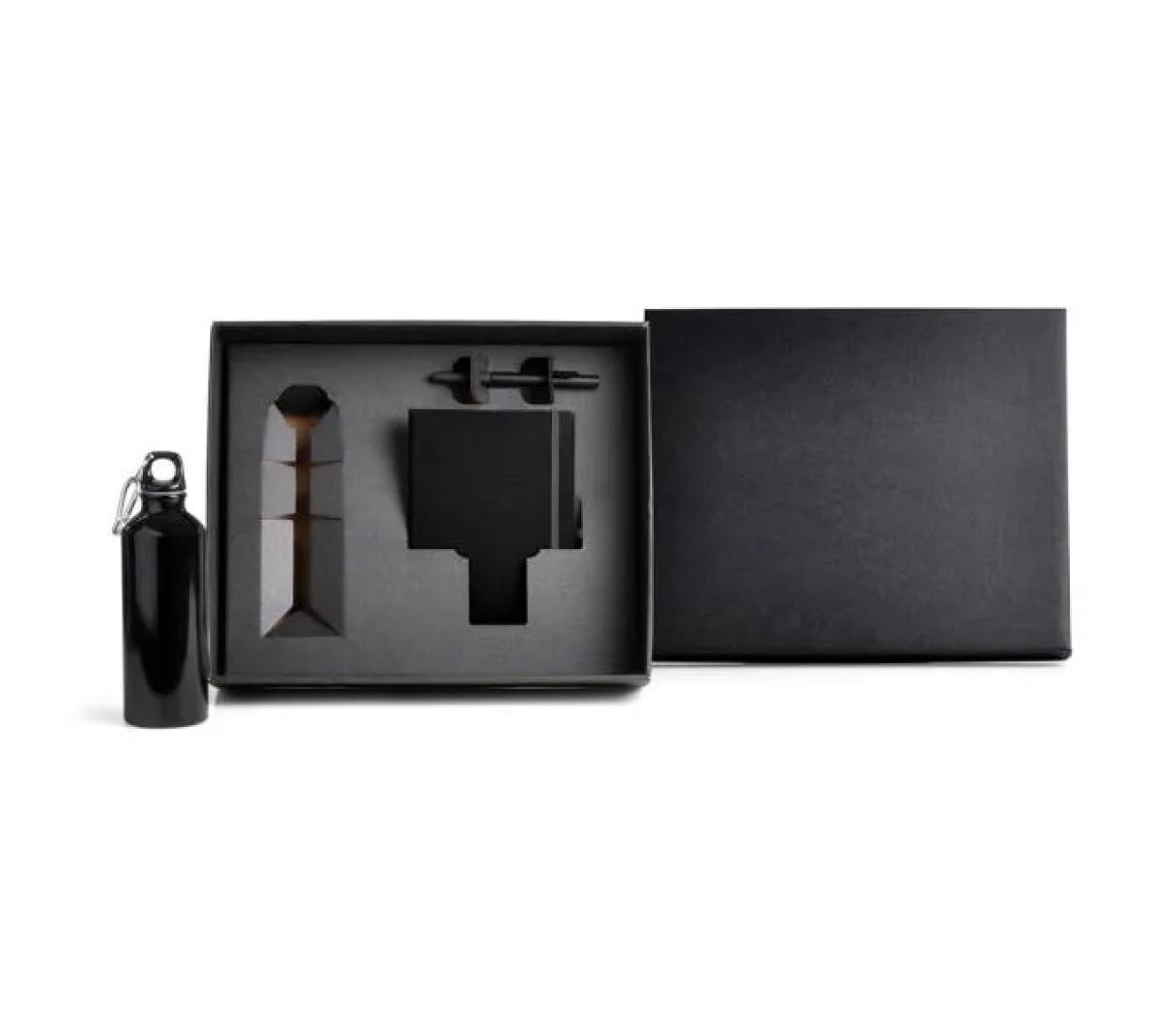 Kit Squeeze Alumínio, Caderno Capa Dura e Caneta
