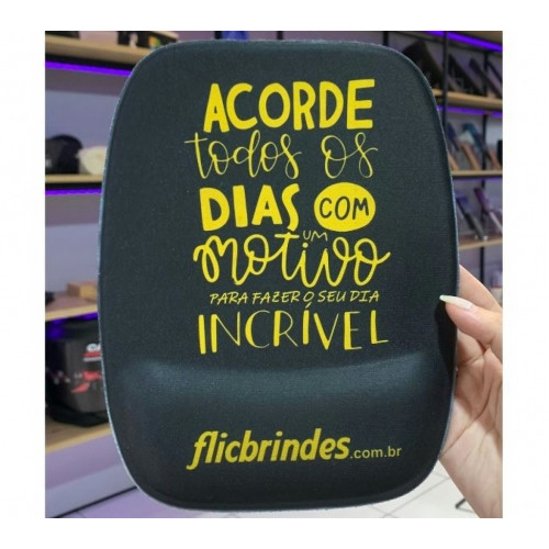 Mouse Pad Ergonômico em Neoprene 20x25cm