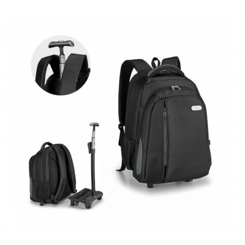 Mochila Trolley para Notebook 17'' em Nylon Impermeável 30L