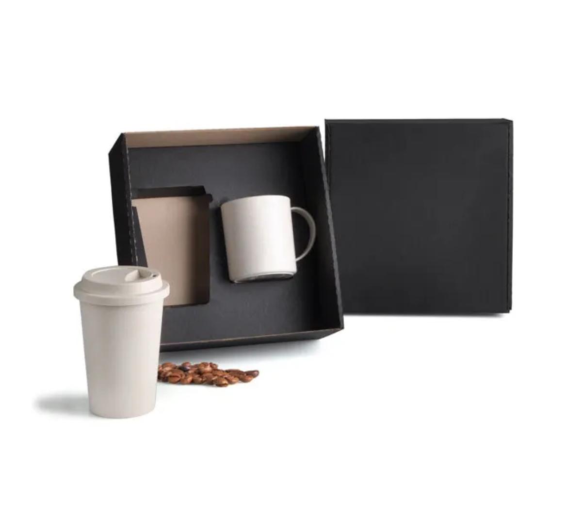 Kit Caneca e Copo em Fibra de Bambu 9x11cm