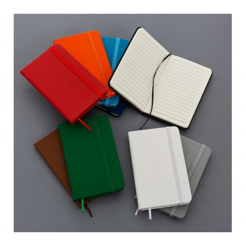 Bloco moleskine Emborrachado com Pauta 80 Folhas