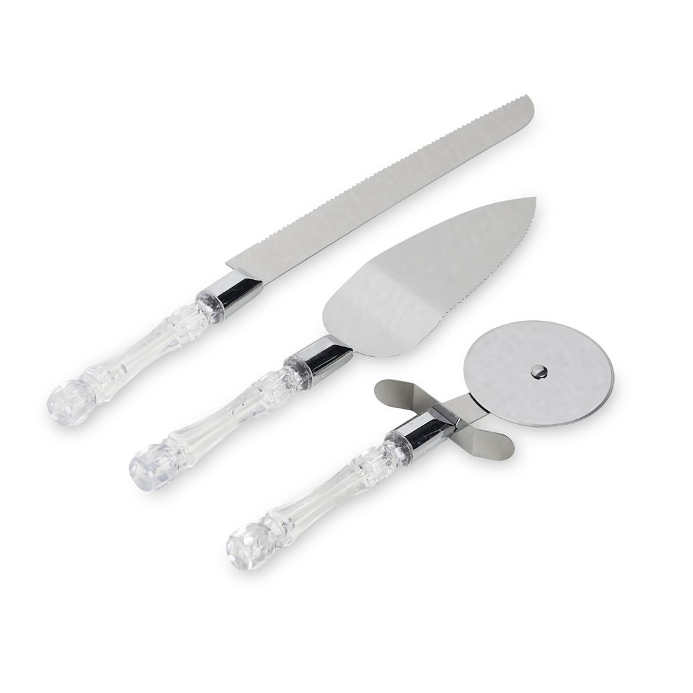 Kit Utensílios de Cozinha Inox e Plástico 3 Peças