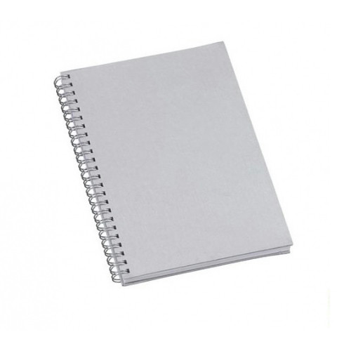 Caderno Executivo em Papel Prata 15x21